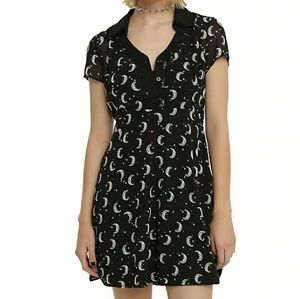 Moon and star chiffon dress